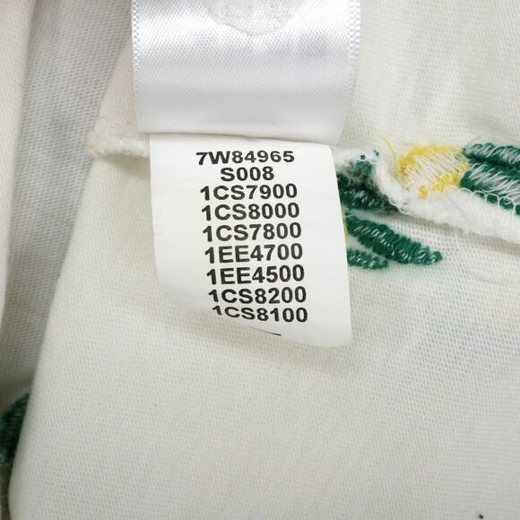 Lucky Brand Top Womens Large White Cotton Embroidered Lemons T-shirt Novelty - Picture 15 of 15